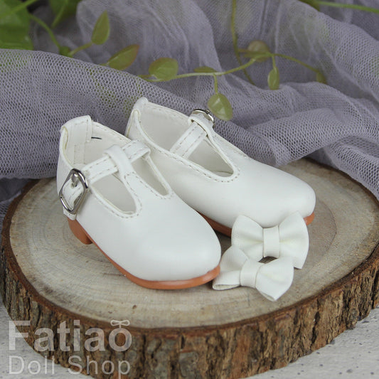 Fatiao - 1/4 BJD Mini Supper dollfie MSD Shoes - White (Size 5.5cm)