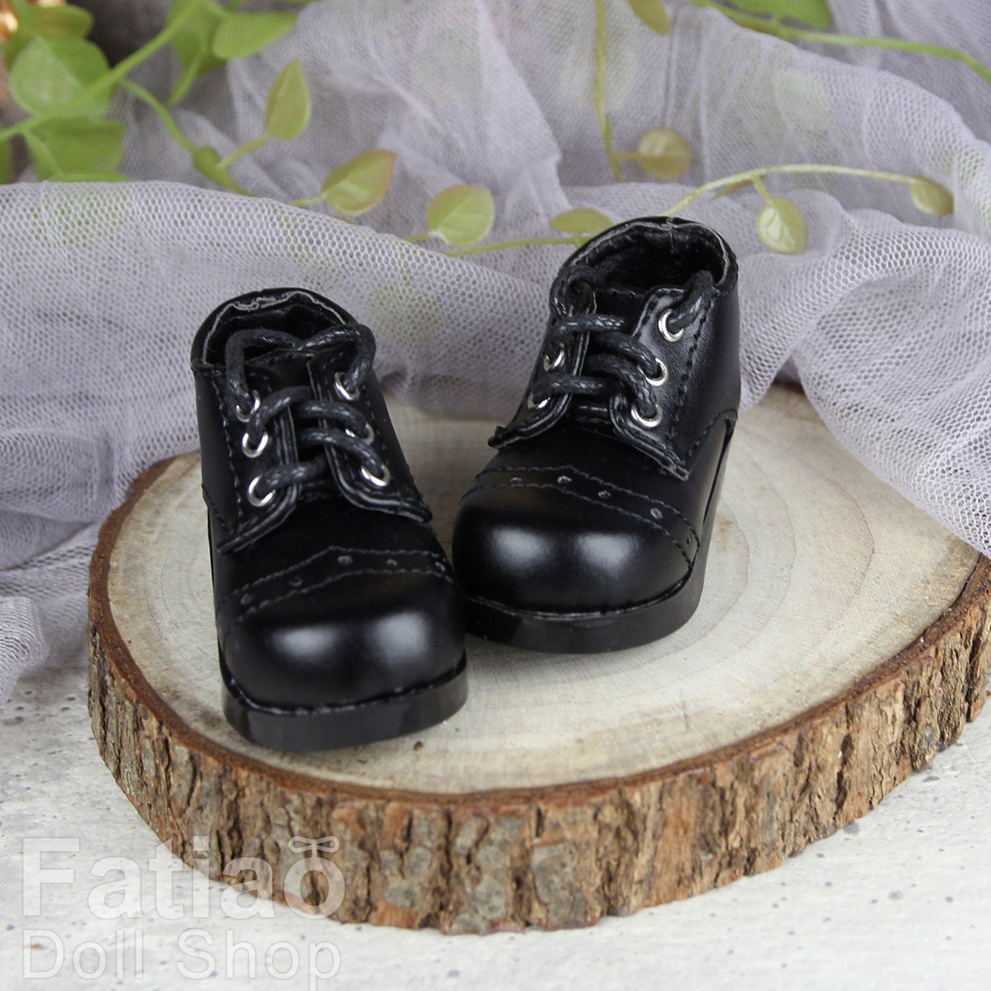Fatiao - New 1/4 BJD MSD Dollfie Dolls Shoes - Black (Size 5.5cm)