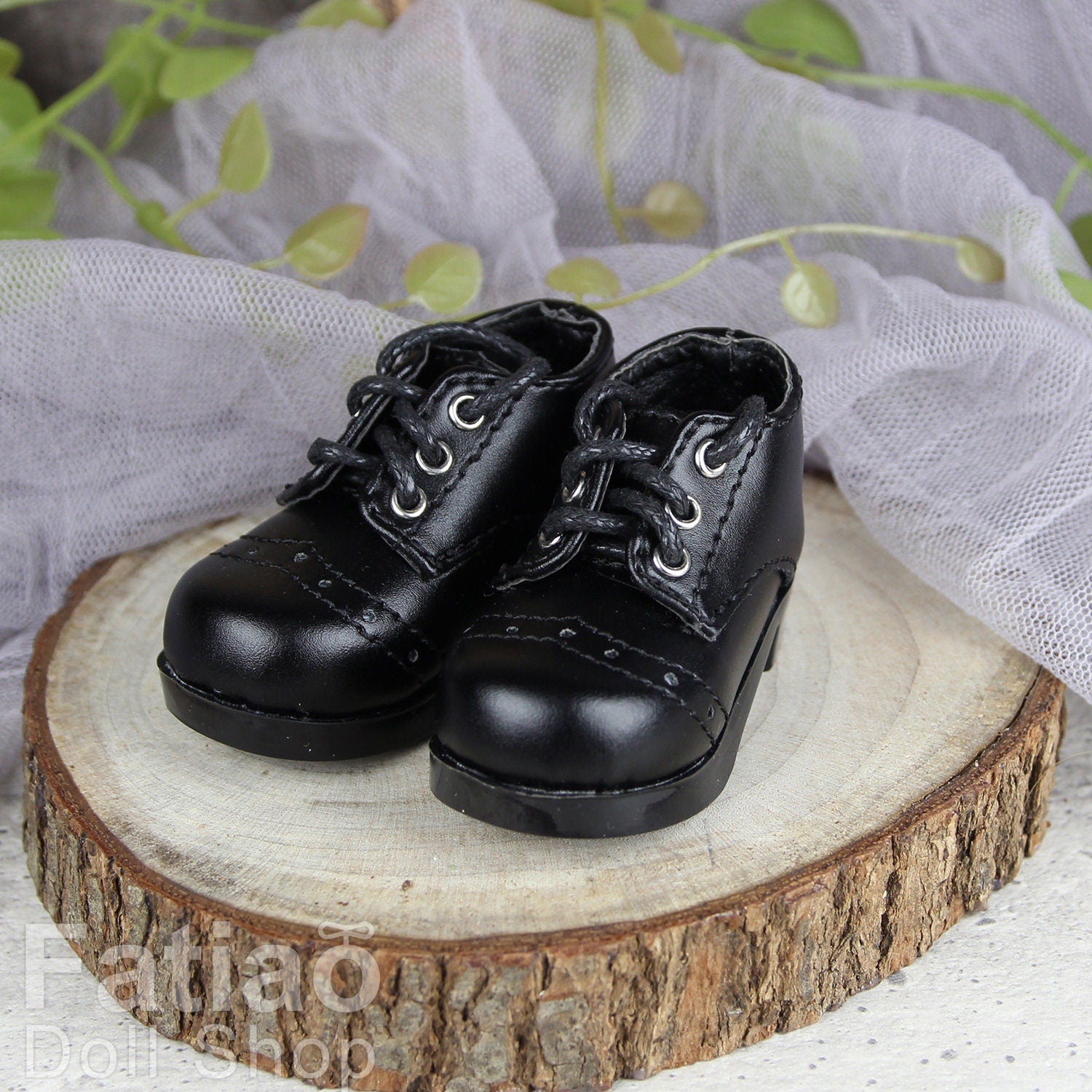 Fatiao - New 1/4 BJD MSD Dollfie Dolls Shoes - Black (Size 5.5cm)