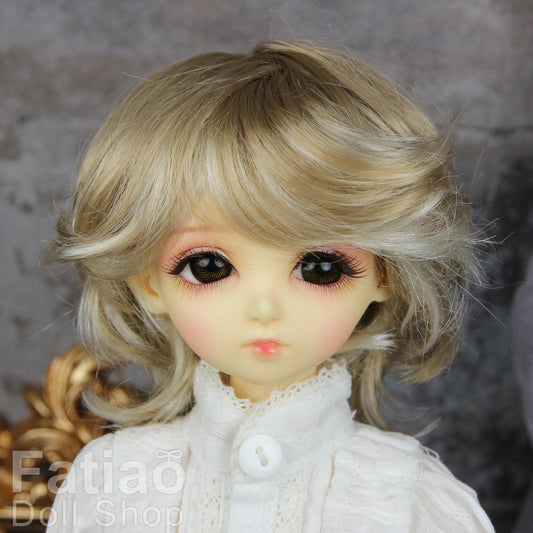 Fatiao - New Dollfie MSD Kaye Wiggs 1/4 BJD Size 7-8 inch - Latte & Blonde Dolls Wig