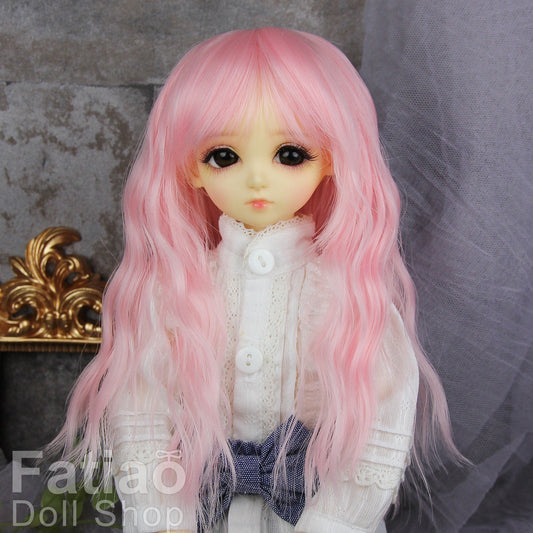Fatiao - New Dollfie MSD Kaye Wiggs 1/4 BJD Size 7-8 inch Dolls Wig - pink