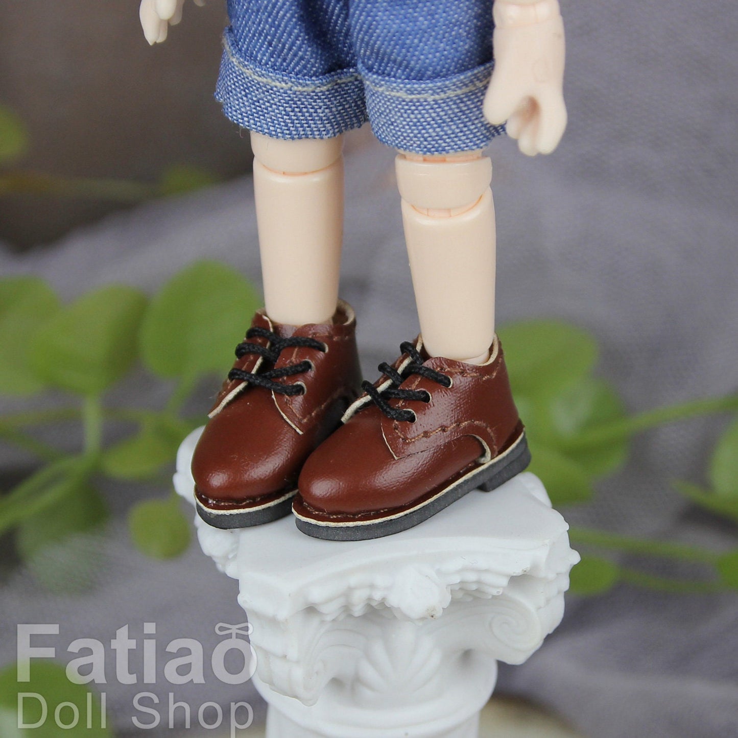 Fatiao - New OB11 Obitsu 11 Cu-poche 1/12 BJD Nendoroid GSC doll Lace-up Oxford shoes
