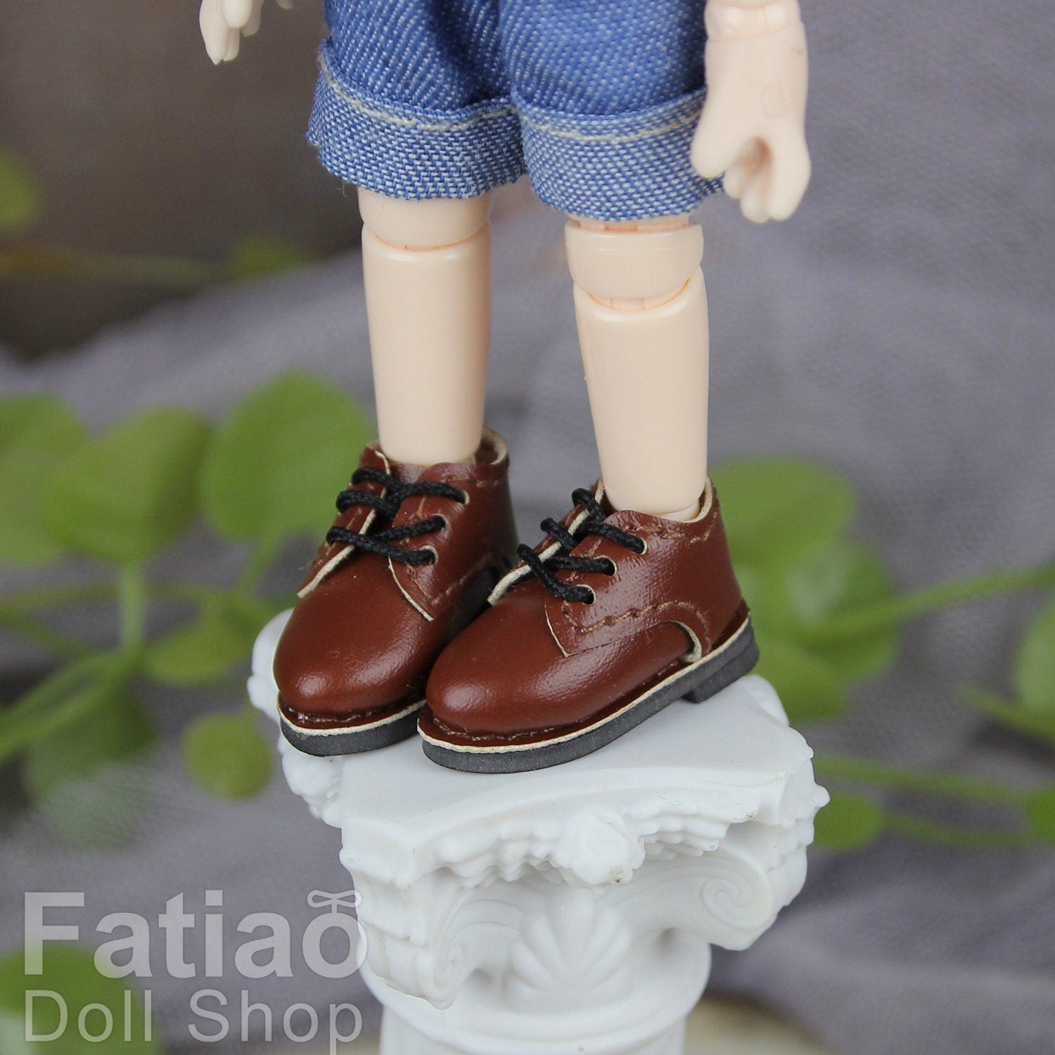 Fatiao - New OB11 Obitsu 11 Cu-poche 1/12 BJD Nendoroid GSC doll Lace-up Oxford shoes