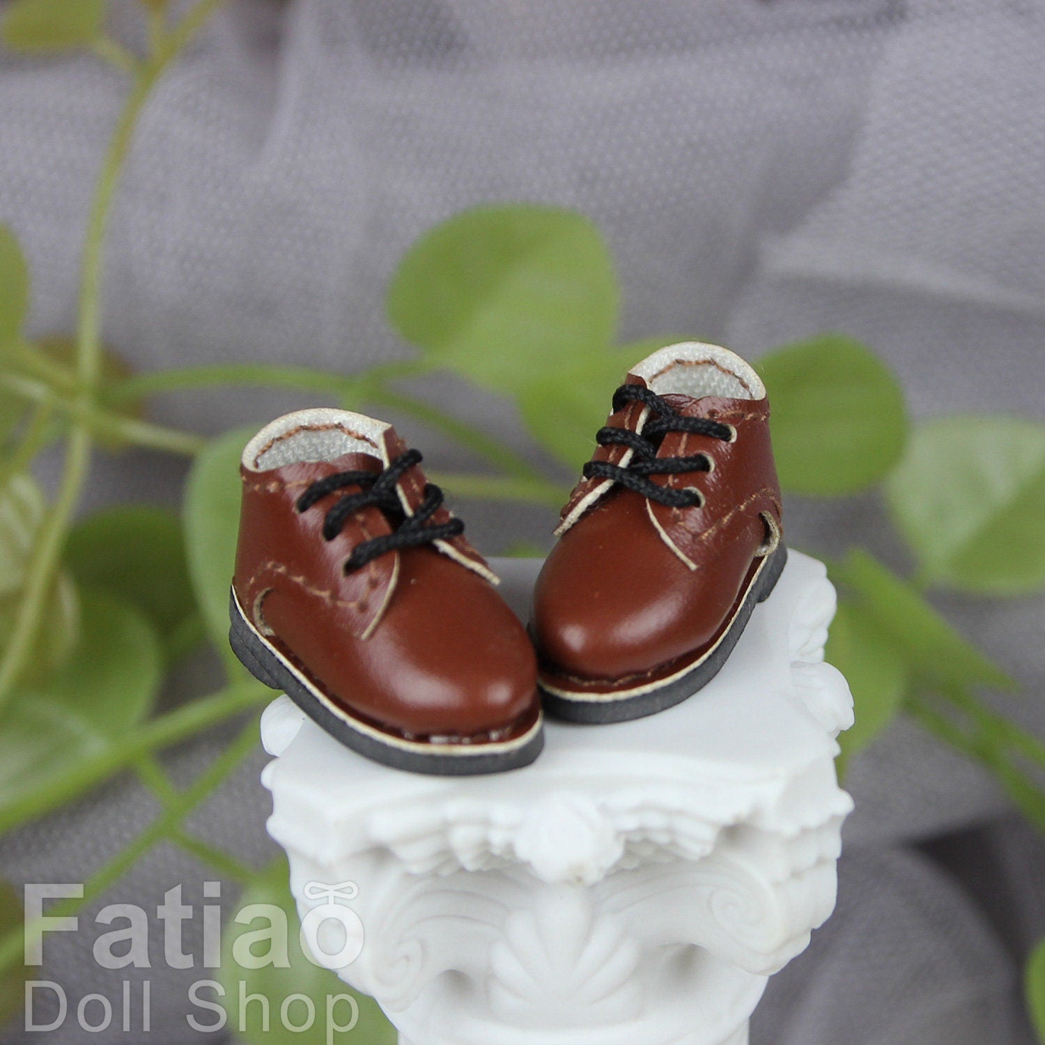 Fatiao - New OB11 Obitsu 11 Cu-poche 1/12 BJD Nendoroid GSC doll Lace-up Oxford shoes