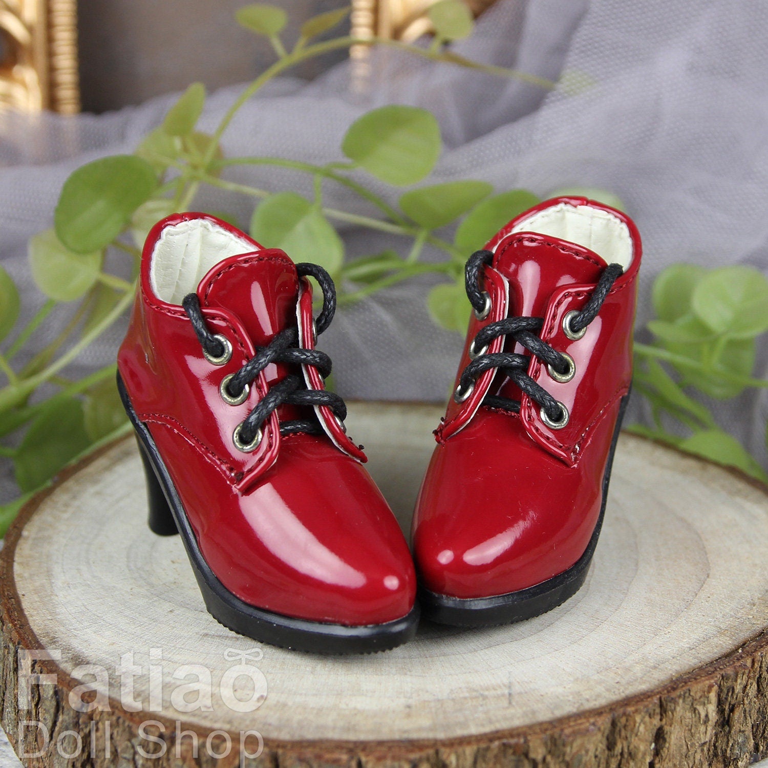 Fatiao - New 1/4 BJD Dollfie MSD High Heeled Shoes - Red (Size 5.5cm)
