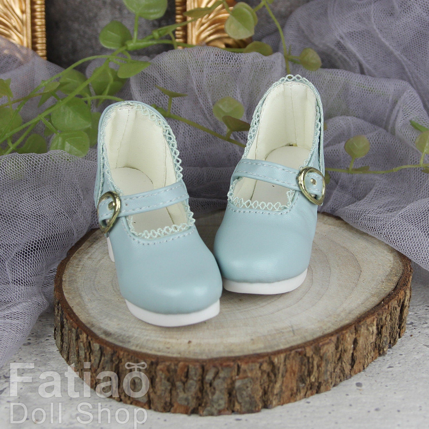 Fatiao - New 1/3 BJD Dollfie DD Dolls High heels Shoes - light Blue (Size 6cm)