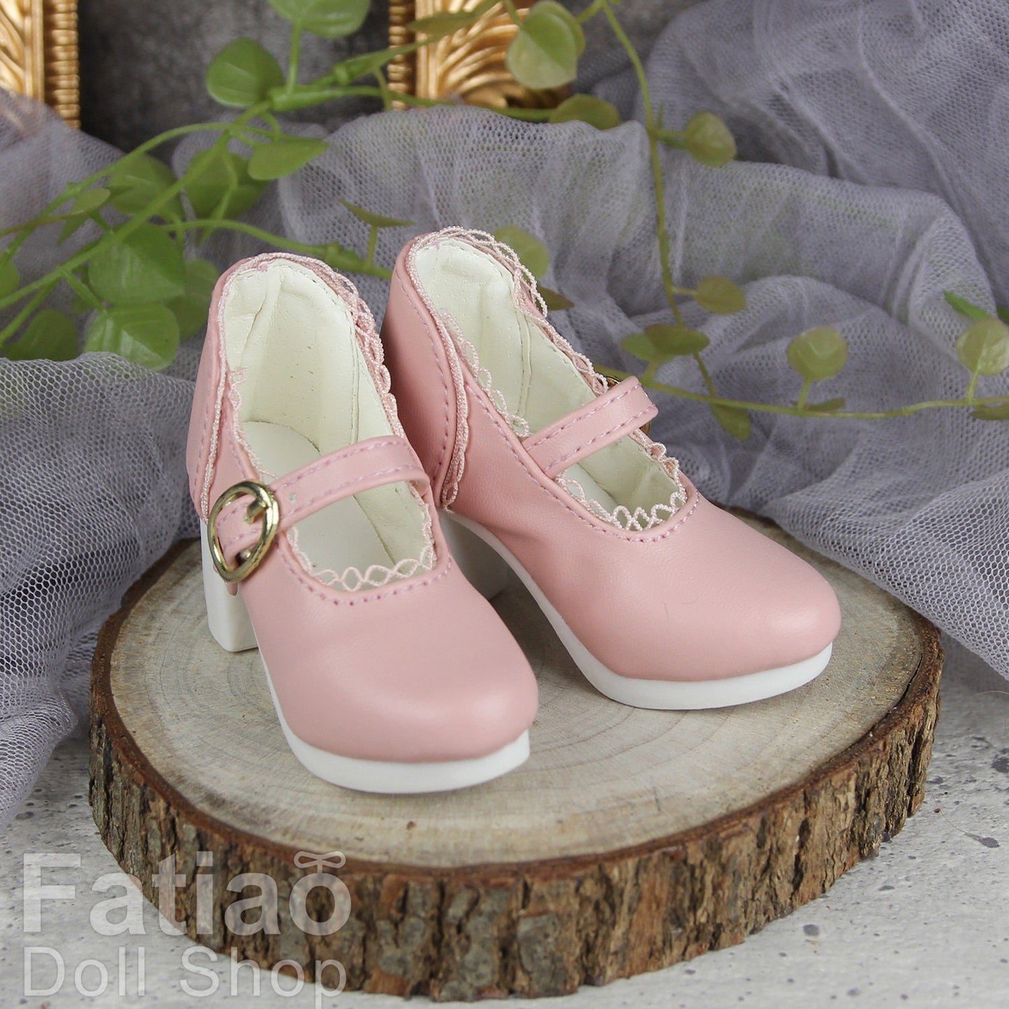 Fatiao - New 1/3 BJD Dollfie DD Dolls High heels Shoes - Pink (Size 6cm)