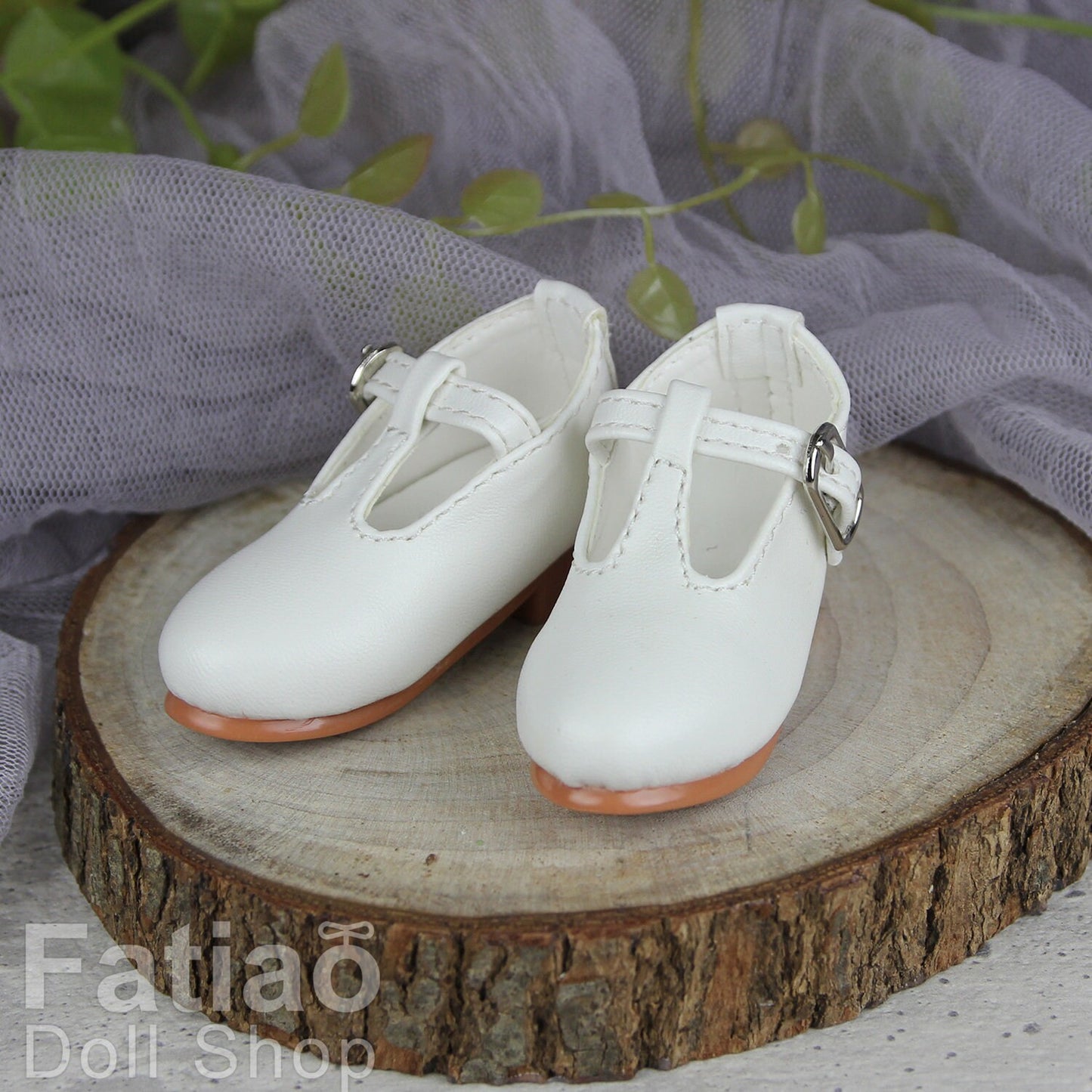 Fatiao - 1/4 BJD Mini Supper dollfie MSD Shoes - White (Size 5.5cm)