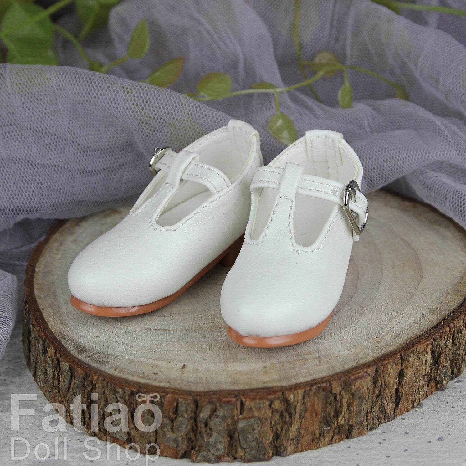 Fatiao - 1/4 BJD Mini Supper dollfie MSD Shoes - White (Size 5.5cm)