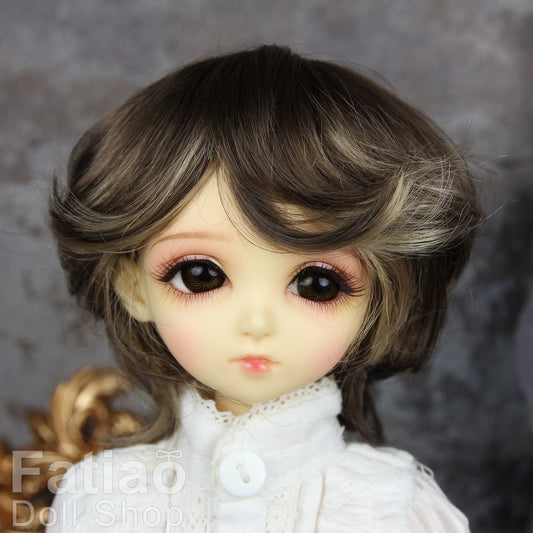 Fatiao - New Dollfie MSD Kaye Wiggs 1/4 BJD Size 7-8 inch - Latte & Brown Dolls Wig