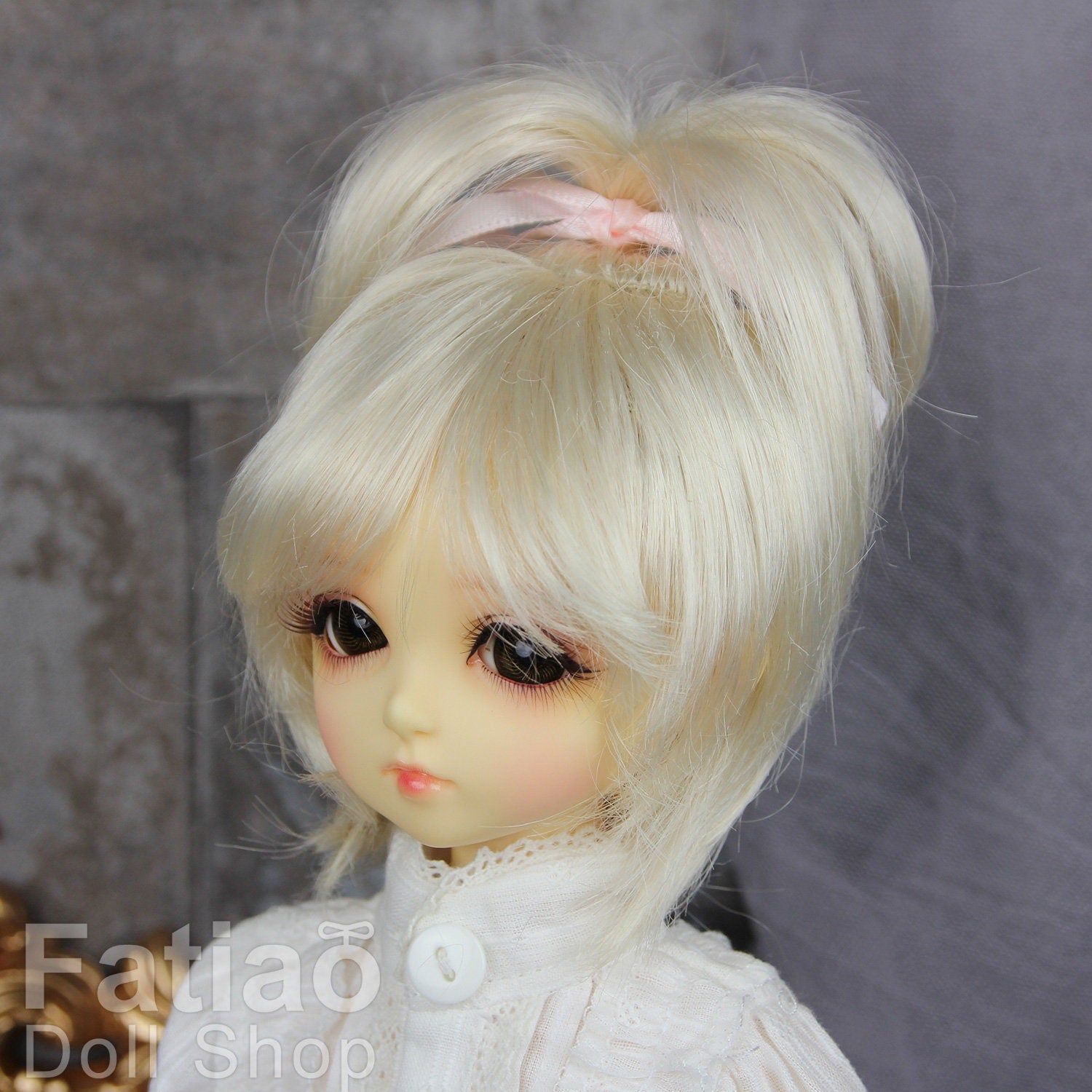 Fatiao - New Dollfie MSD Kaye Wiggs 1/4 BJD Size 7-8 inch Blonde Dolls Wig