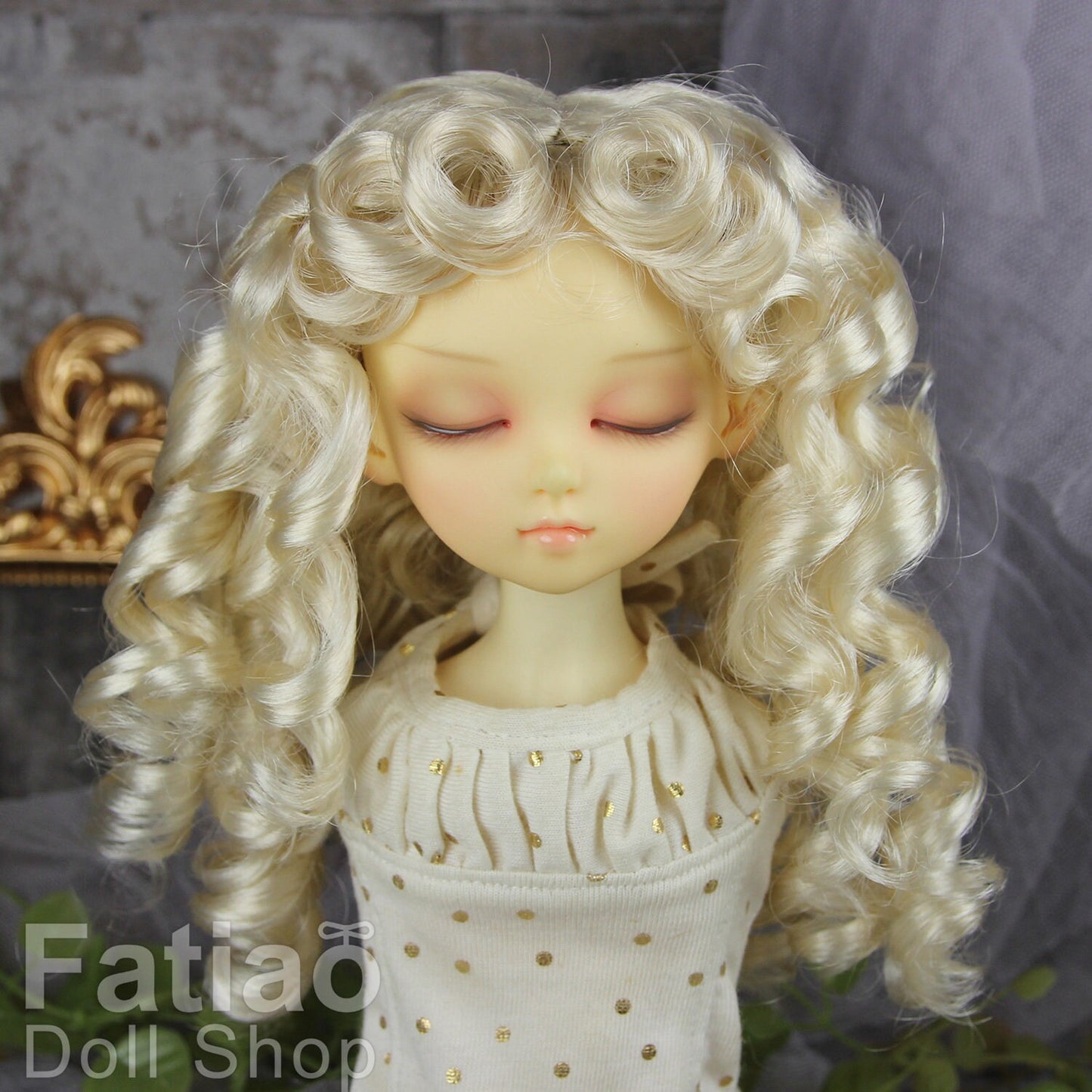 Fatiao - New Dollfie MSD Kaye Wiggs dianna effner doll 1/4 BJD Size 7-8 inch - Blonde Dolls Wig