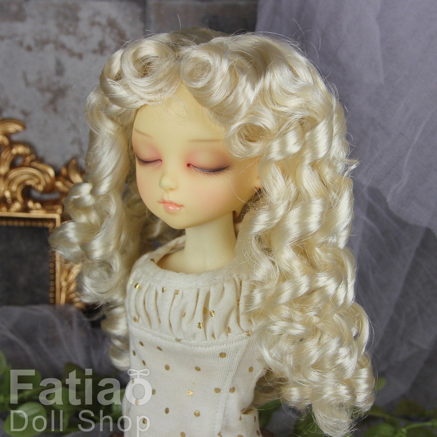 Fatiao - New Dollfie MSD Kaye Wiggs dianna effner doll 1/4 BJD Size 7-8 inch - Blonde Dolls Wig