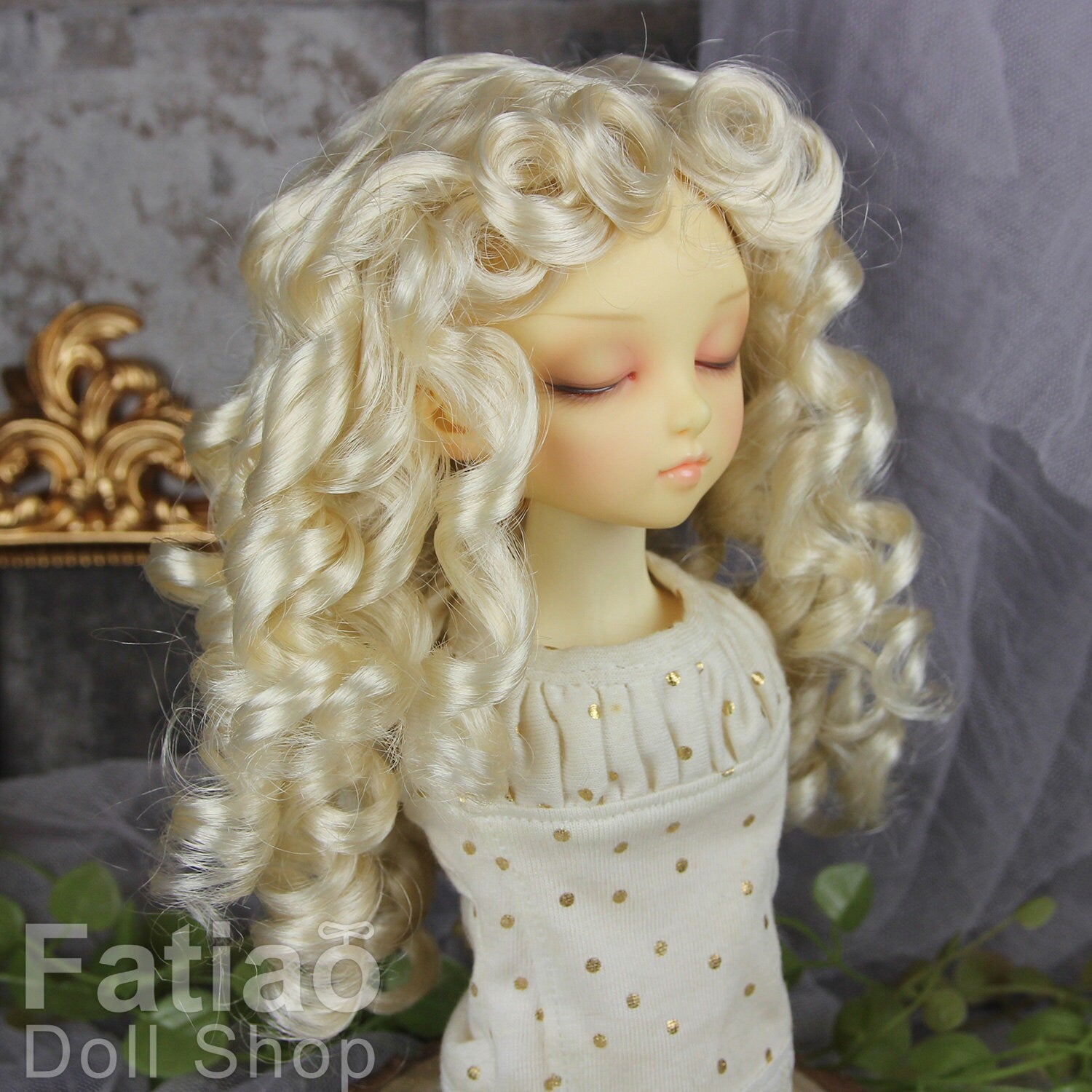 Fatiao - New Dollfie MSD Kaye Wiggs dianna effner doll 1/4 BJD Size 7-8 inch - Blonde Dolls Wig