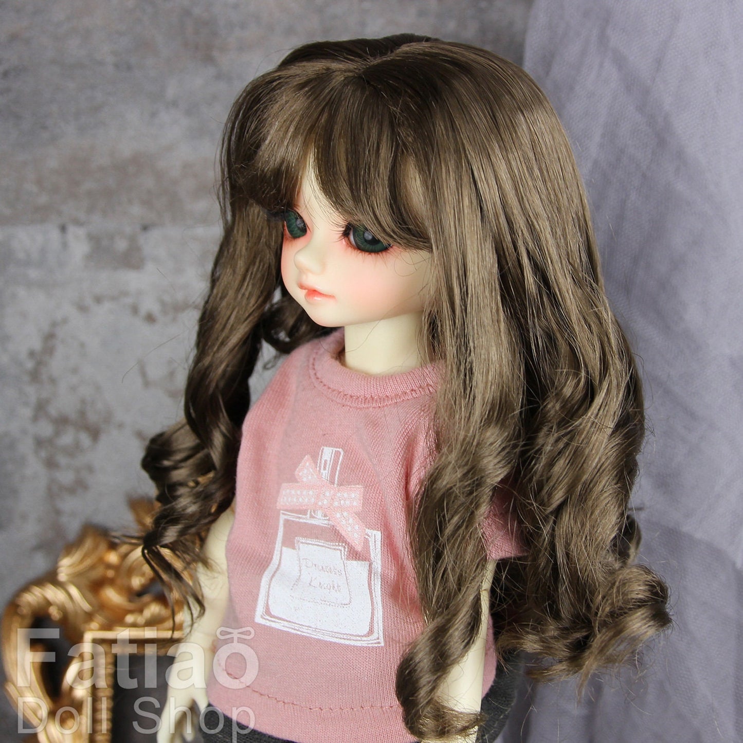 Fatiao - New Dollfie Yo-SD 1/6 BJD - Dolls Wig 6-7 inch - umber