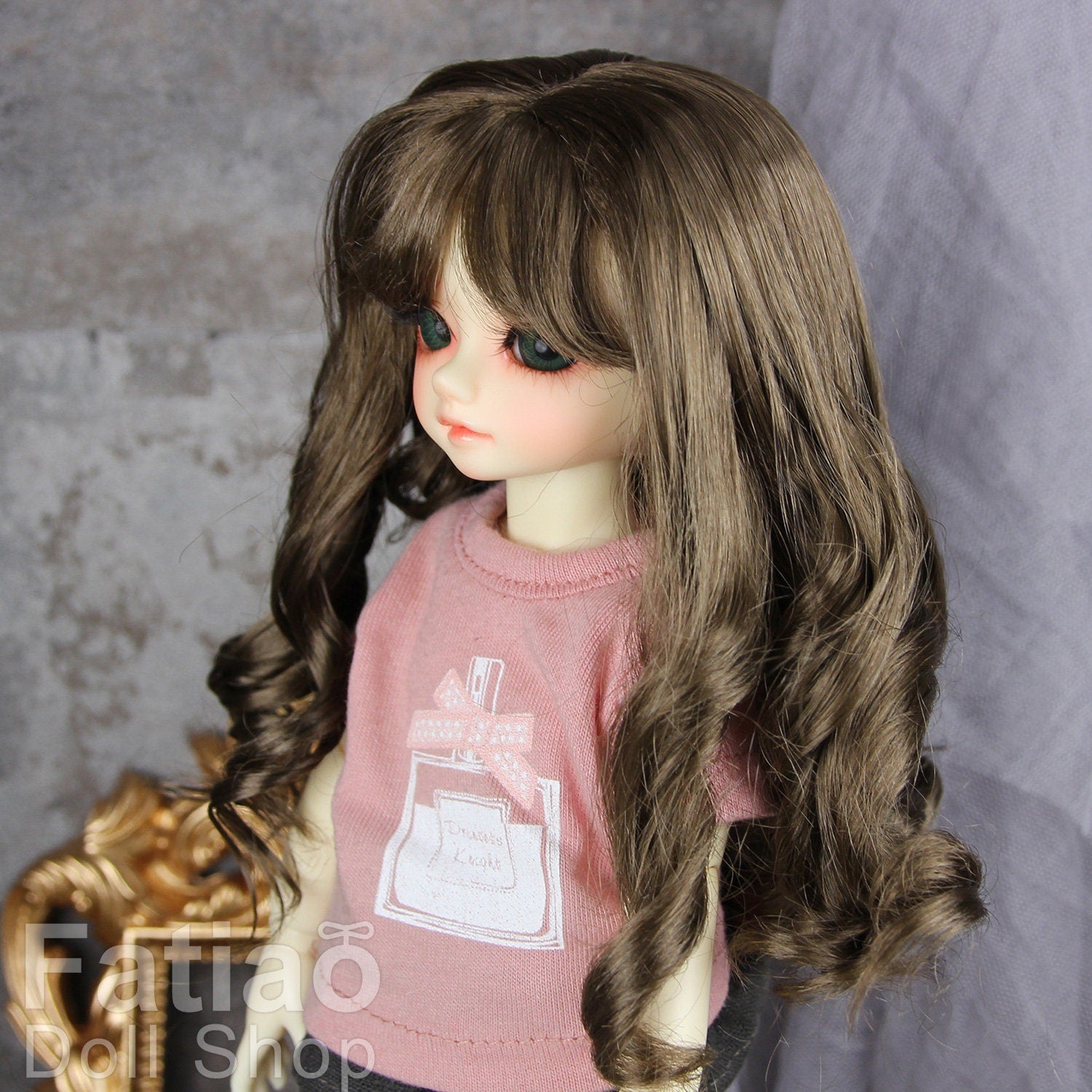 Fatiao - New Dollfie Yo-SD 1/6 BJD - Dolls Wig 6-7 inch - umber