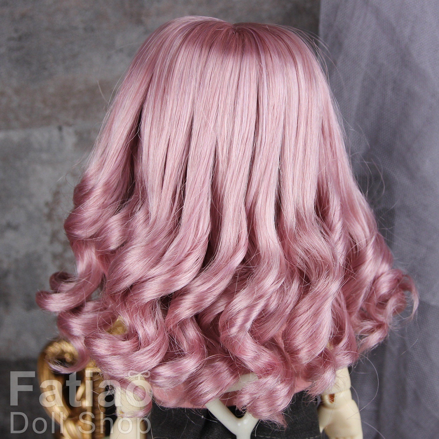 Fatiao - New Dolls Wig Dollfie Yo-SD 1/6 BJD 6-7" size - Deep Pink