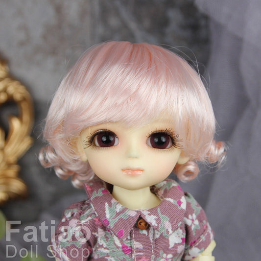 Fatiao - Dollfie Lati Yellow Pukifee 5-6" Doll Wig - Light Pink