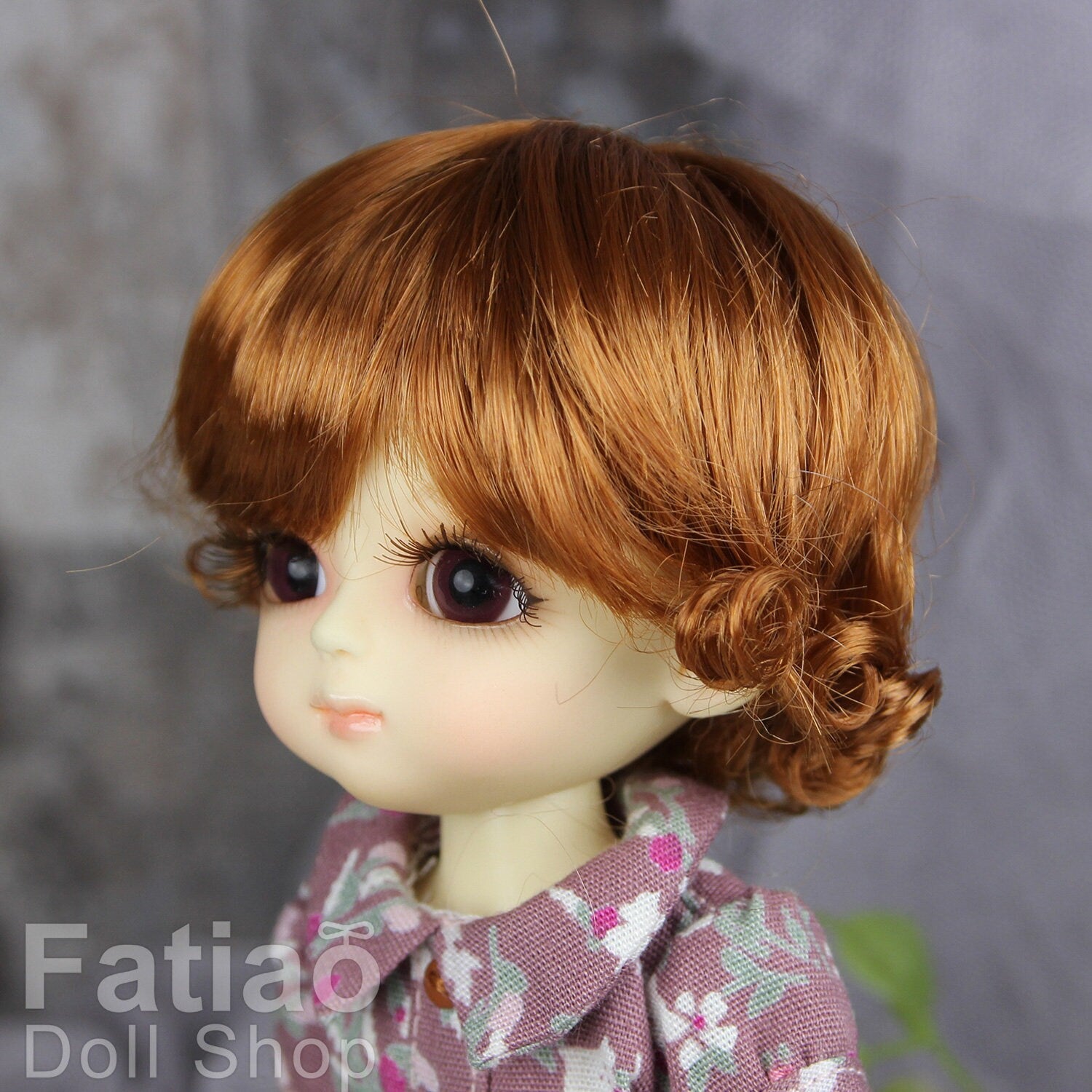 Fatiao - BJD Dollfie Lati Yellow Pukifee 5-6" Angel Doll Wig Caramel