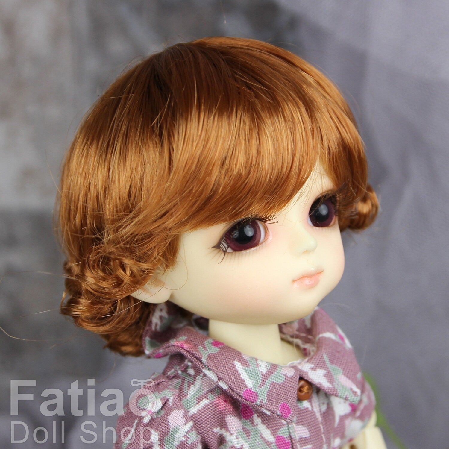 Fatiao - BJD Dollfie Lati Yellow Pukifee 5-6" Angel Doll Wig Caramel