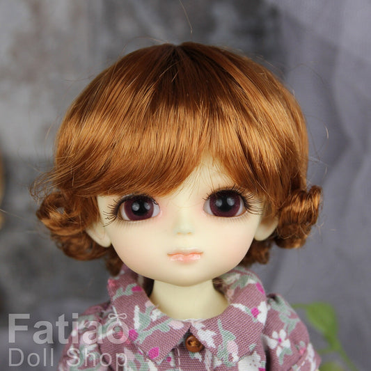 Fatiao - BJD Dollfie Lati Yellow Pukifee 5-6" Angel Doll Wig Caramel