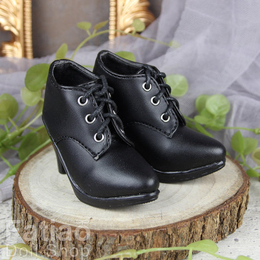 Fatiao - Dollfie 1/3 BJD SD High Heeled Mary Jane Shoes - Black (Size 7cm)