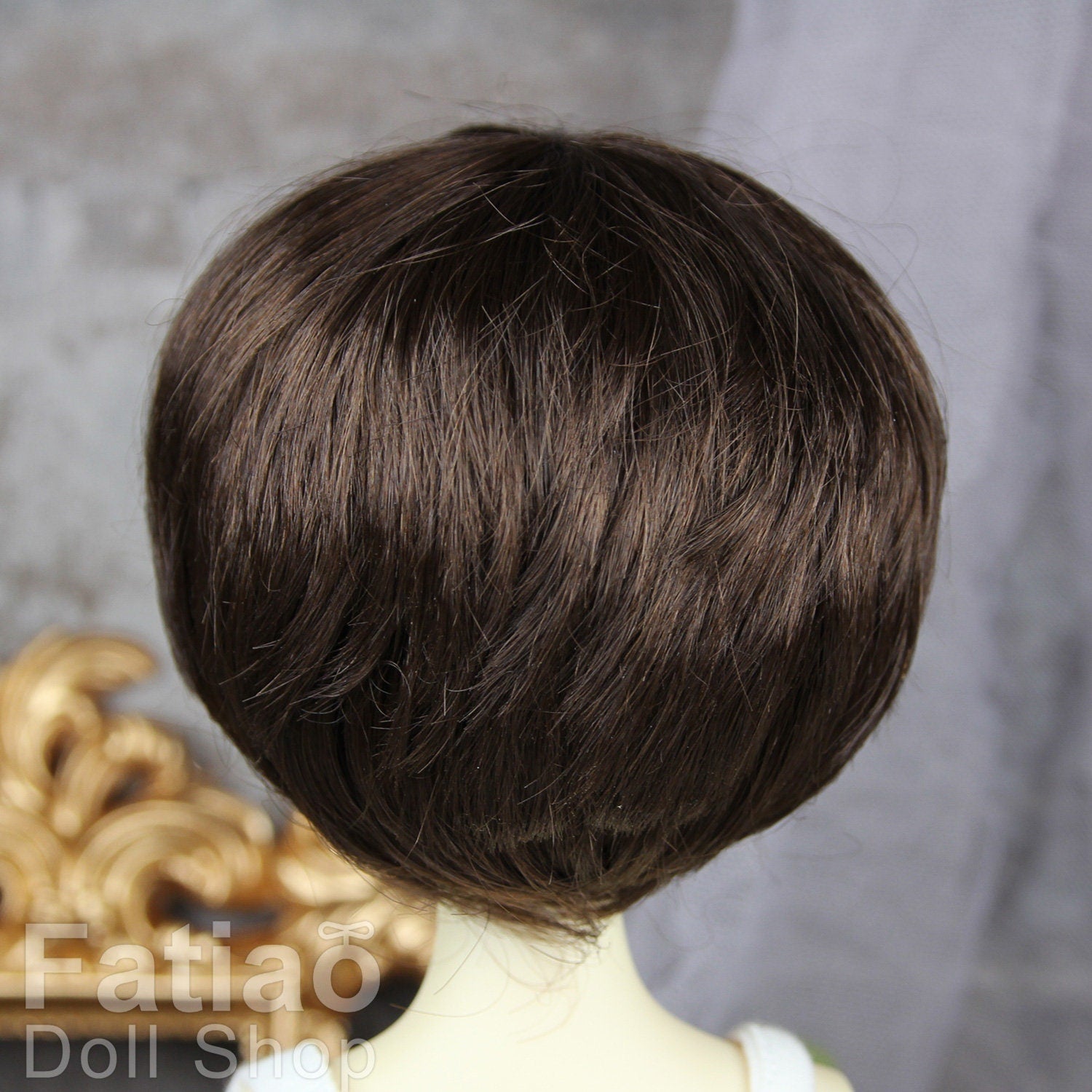 Fatiao - New Dollfie MSD Kaye Wiggs 1/4 BJD Size 7-8 inch Dark Brown Dolls Wig