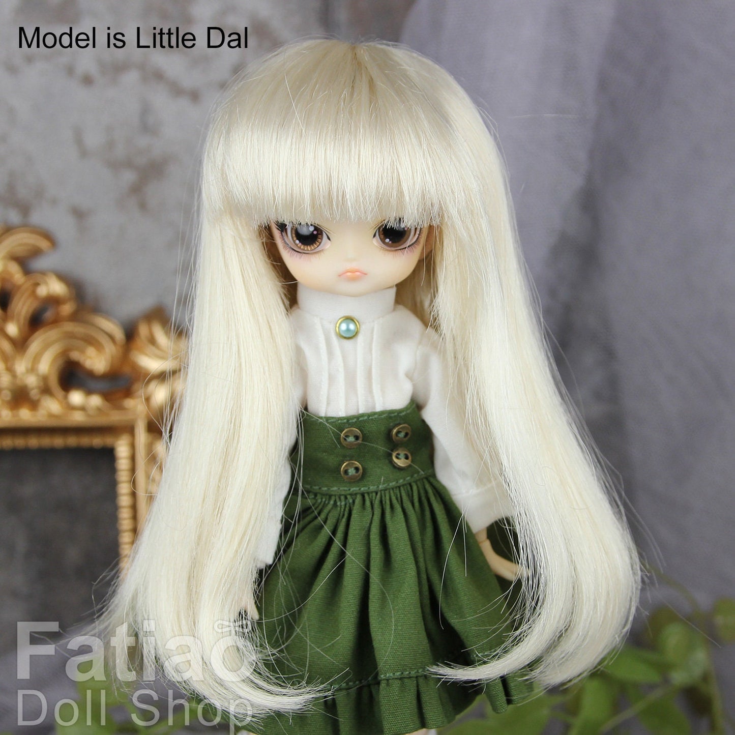Fatiao - New Dollfie BJD Nendoroid / Little Dal Pullip / Dolls Wig - size 4-5" - Blonde