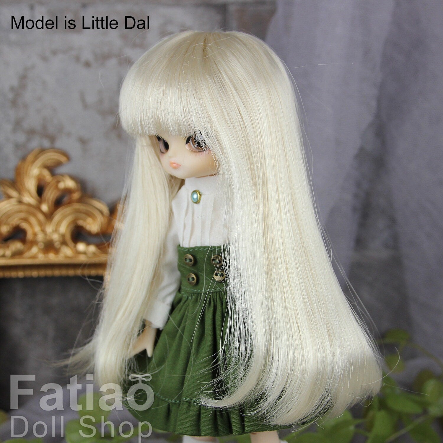 Fatiao - New Dollfie BJD Nendoroid / Little Dal Pullip / Dolls Wig - size 4-5" - Blonde