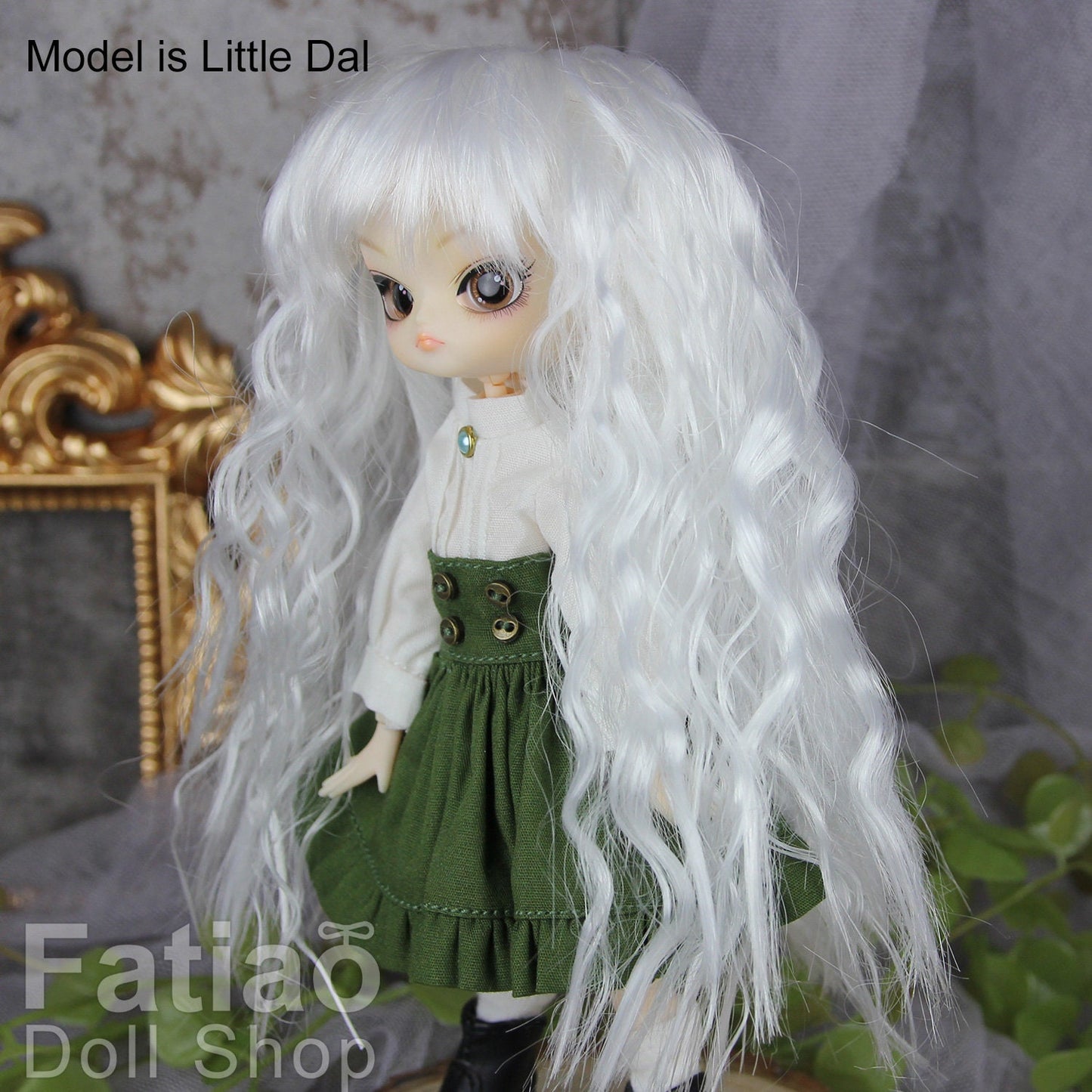Fatiao - New Dollfie BJD Nendoroid / Little Dal Pullip / Dolls Wig - size 4-5" - White