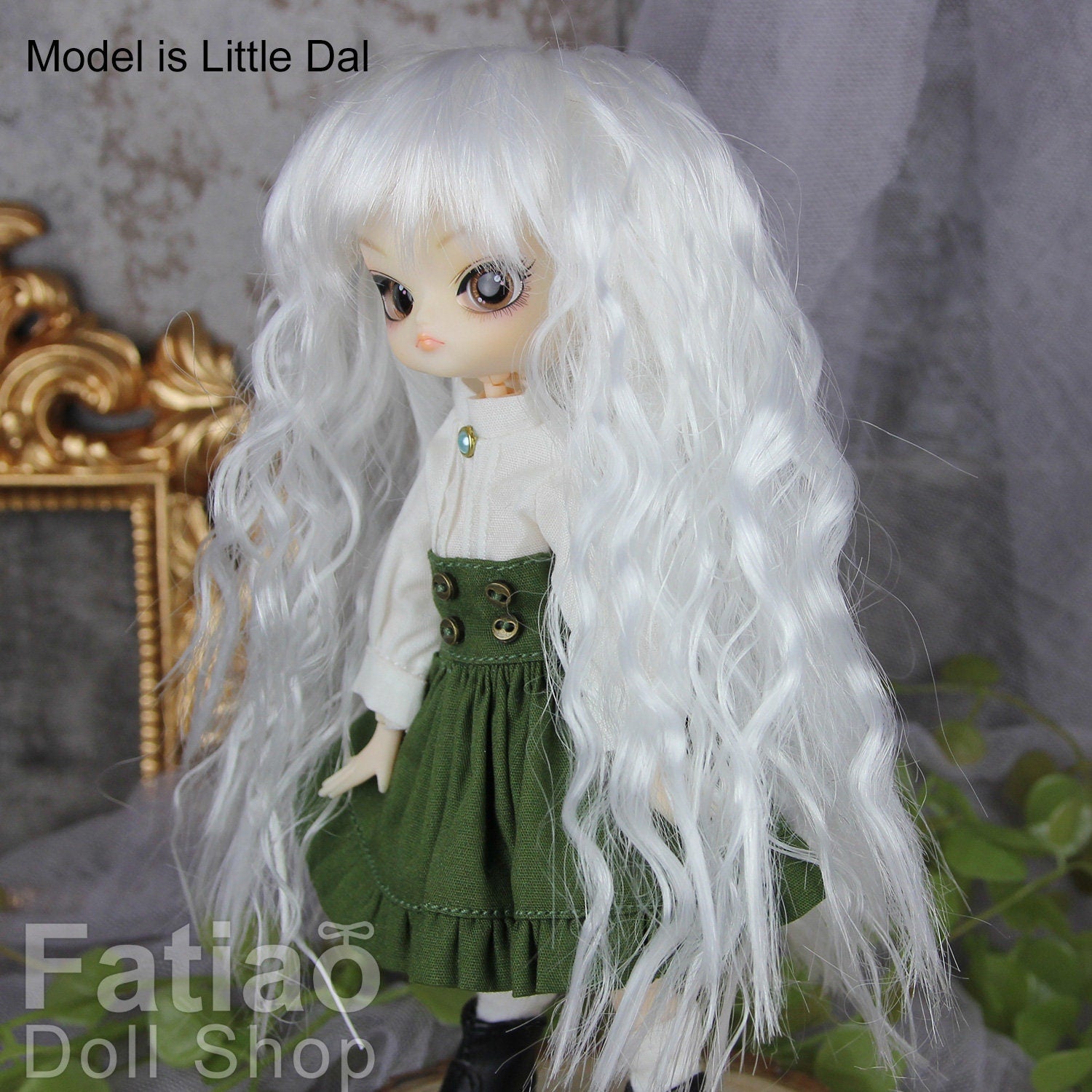 Fatiao - New Dollfie BJD Nendoroid / Little Dal Pullip / Dolls Wig - size 4-5" - White