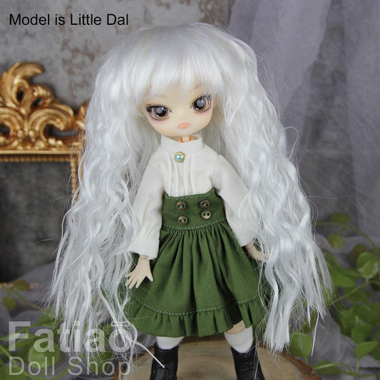 Fatiao - New Dollfie BJD Nendoroid / Little Dal Pullip / Dolls Wig - size 4-5" - White