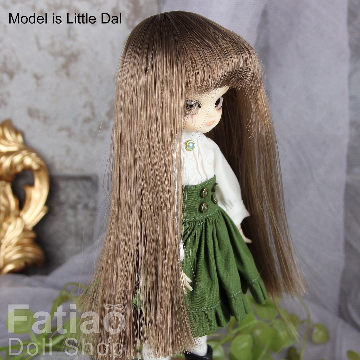 Fatiao - New Dollfie BJD Nendoroid / Little Dal Pullip / Dolls Wig - size 4-5" - Brown