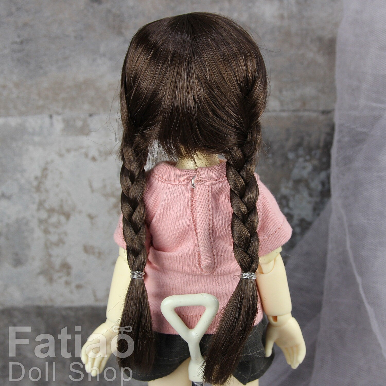 Fatiao - New Dollfie Yo-SD 1/6 BJD - Dolls Wig 6-7 inch - Dark Brown
