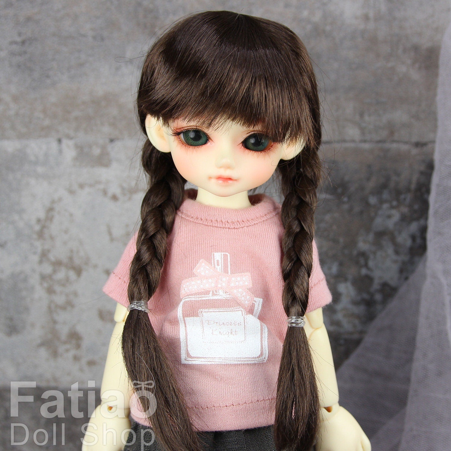 Fatiao - New Dollfie Yo-SD 1/6 BJD - Dolls Wig 6-7 inch - Dark Brown