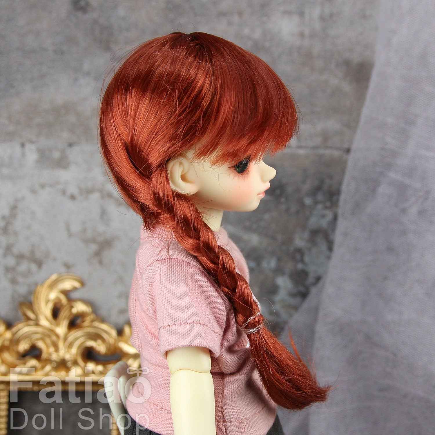 Fatiao - New Dolls Wig Dollfie Yo-SD 1/6 BJD 6-7" size - Carrot