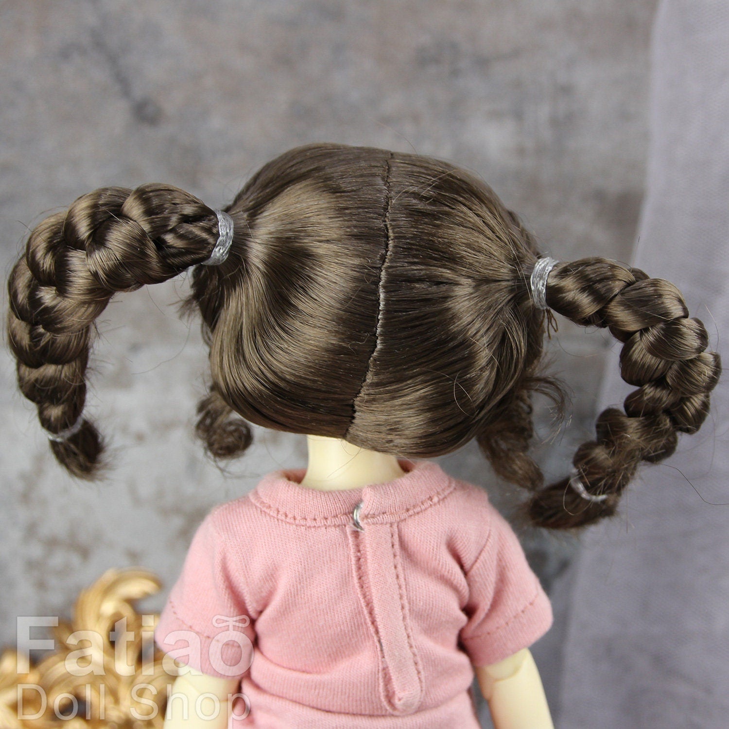 Fatiao - New Dollfie Yo-SD 1/6 BJD - Dolls Wig 6-7 inch - umber