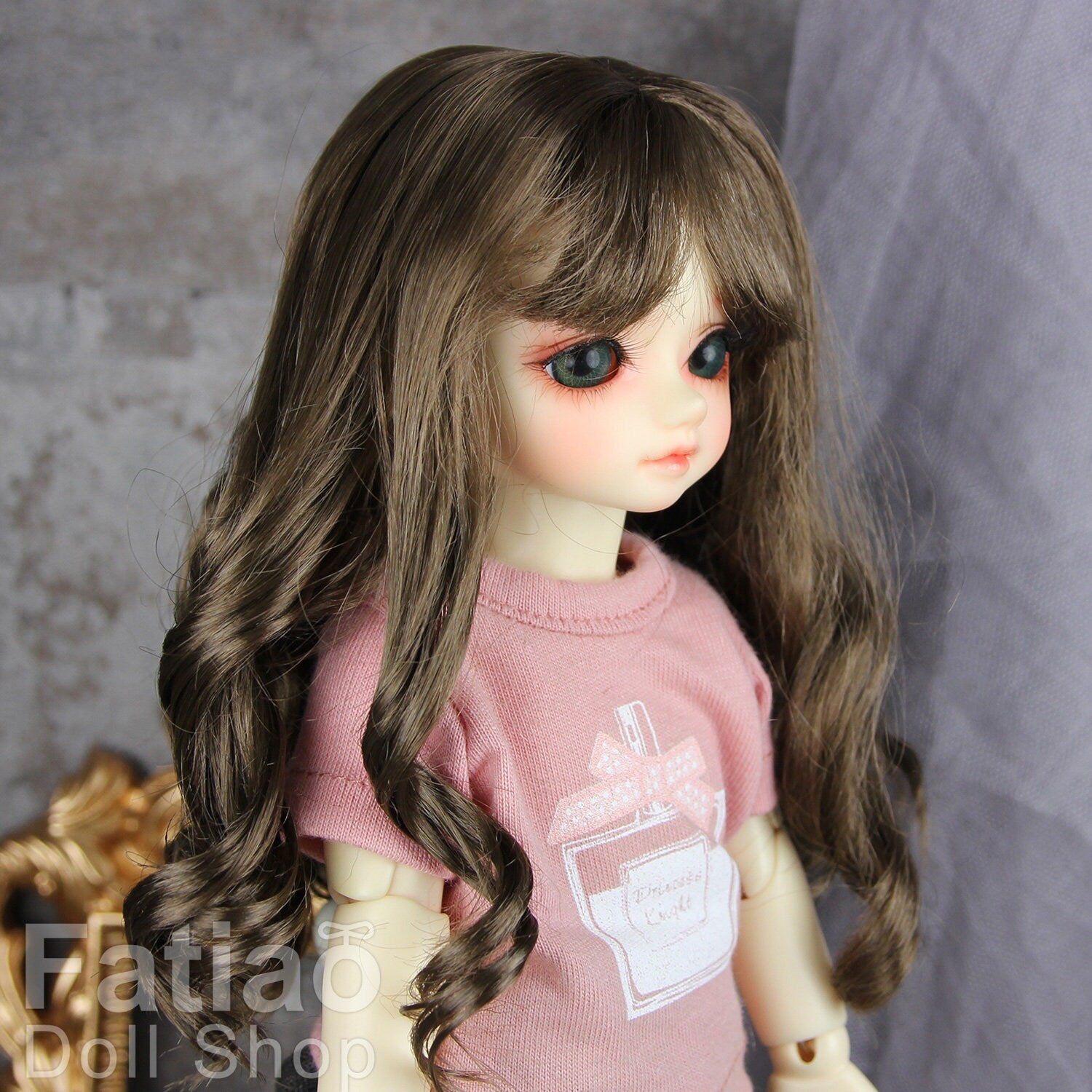 Fatiao - New Dollfie Yo-SD 1/6 BJD - Dolls Wig 6-7 inch - umber