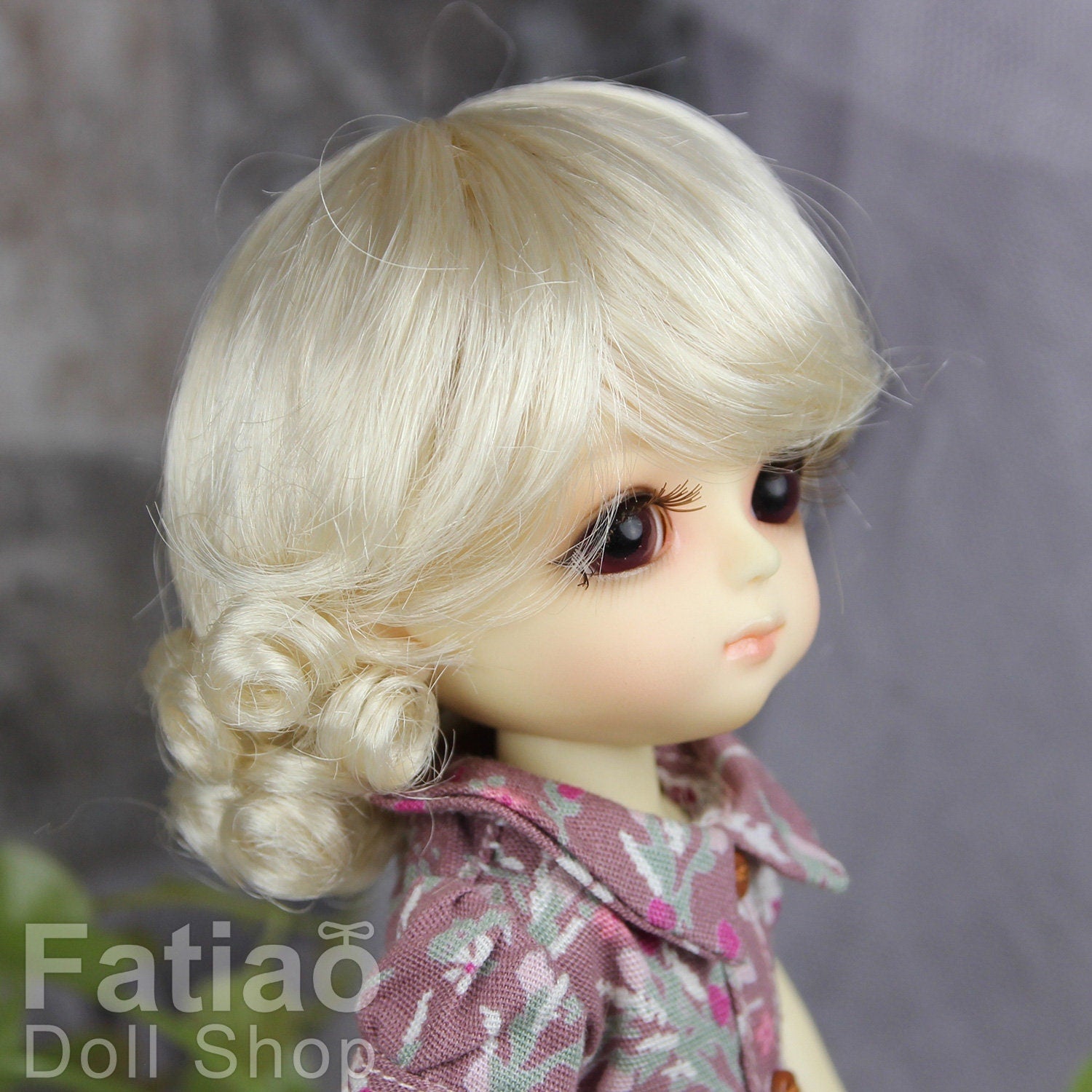 Fatiao - BJD Dollfie Lati Yellow Pukifee 5-6" Doll Wig Blonde