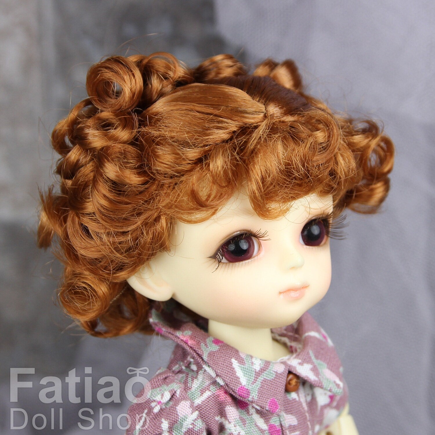 Fatiao - BJD Dollfie Lati Yellow Pukifee 5-6" Angel Doll Wig Caramel