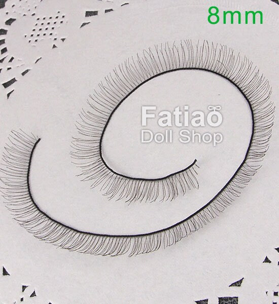 New BJD Dollfie Doll Eyelashes 5mm / 8mm - Black