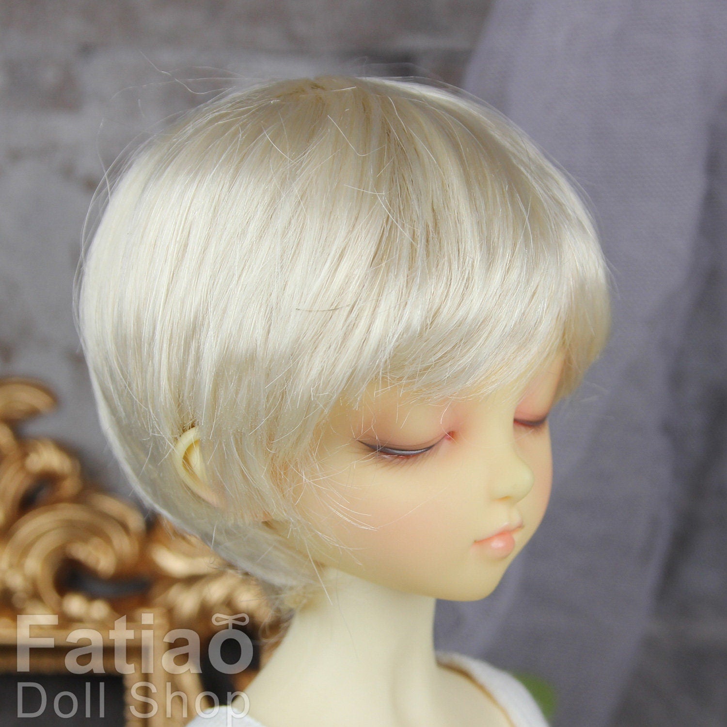 Fatiao - New Dollfie MSD Kaye Wiggs 1/4 BJD Size 7-8 inch Blonde Dolls Wig