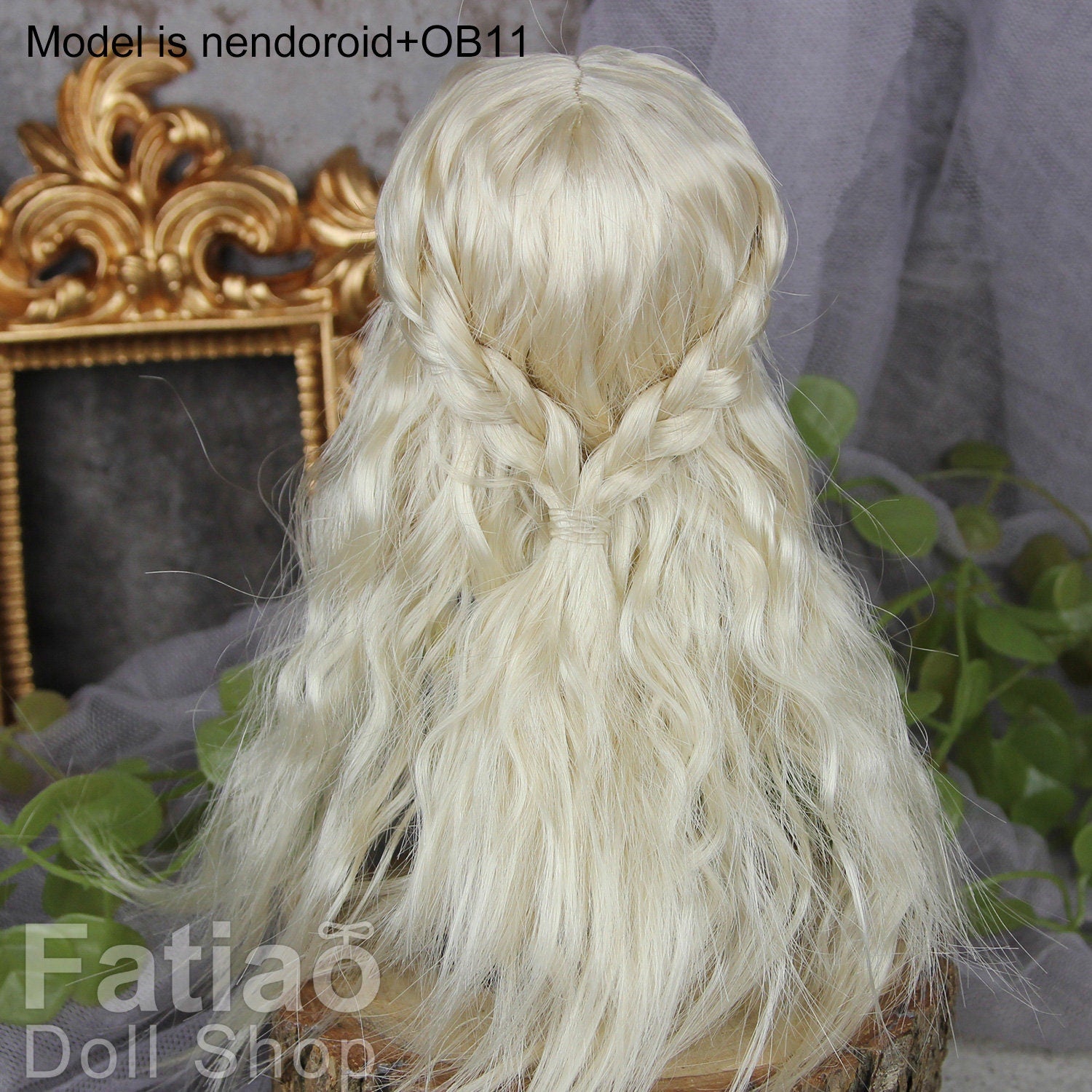 Fatiao - New Dollfie BJD Nendoroid / Little Dal Pullip / Dolls Wig - size 4-5" - Blonde