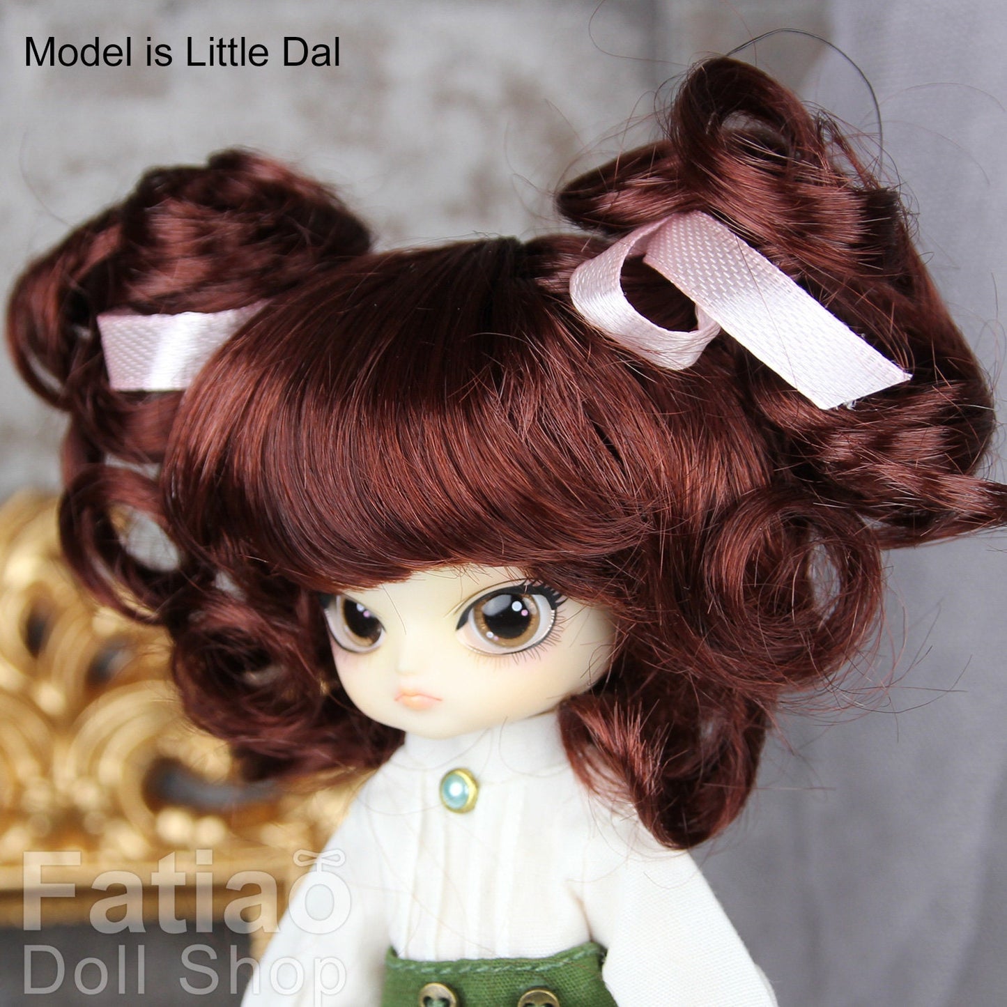 Fatiao - New Dollfie BJD Nendoroid / Little Dal Pullip / Dolls Wig - size 4-5" - Chocolate