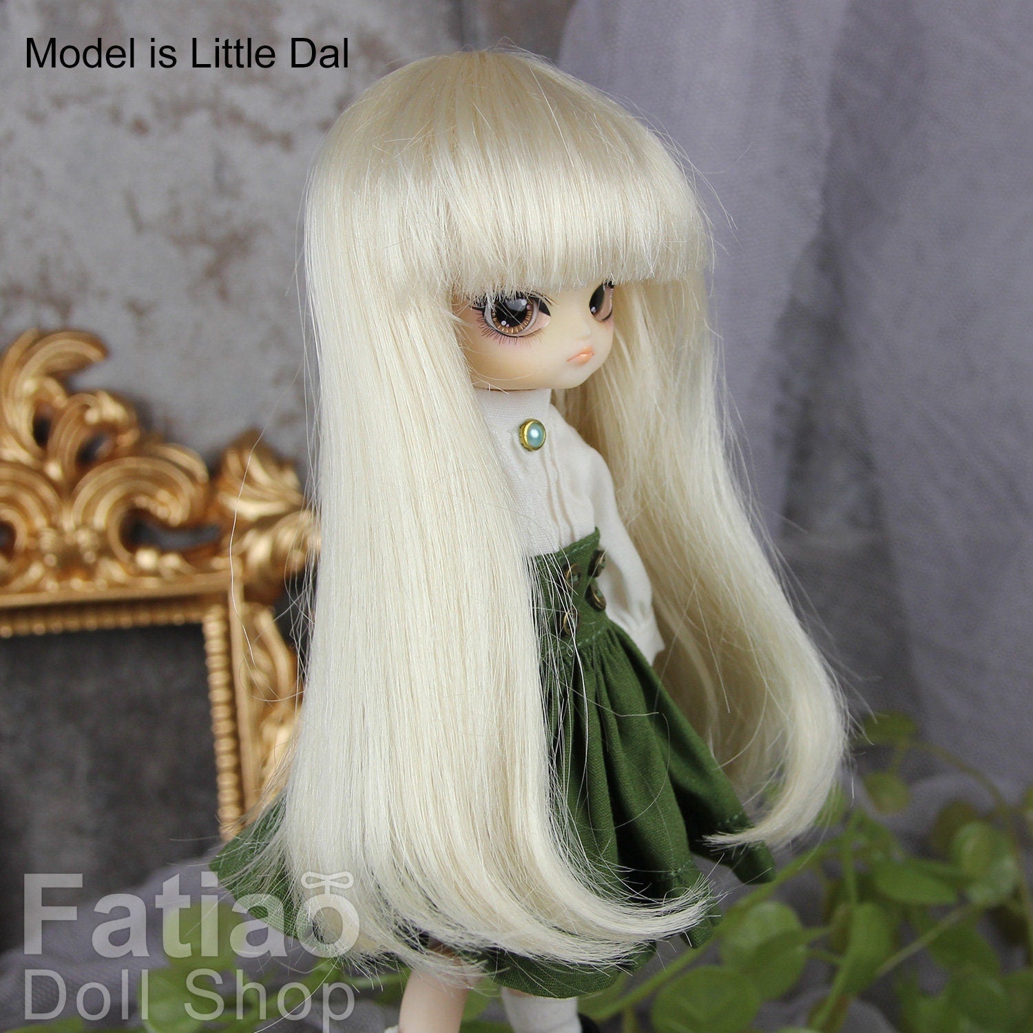 Fatiao - New Dollfie BJD Nendoroid / Little Dal Pullip / Dolls Wig - size 4-5" - Blonde