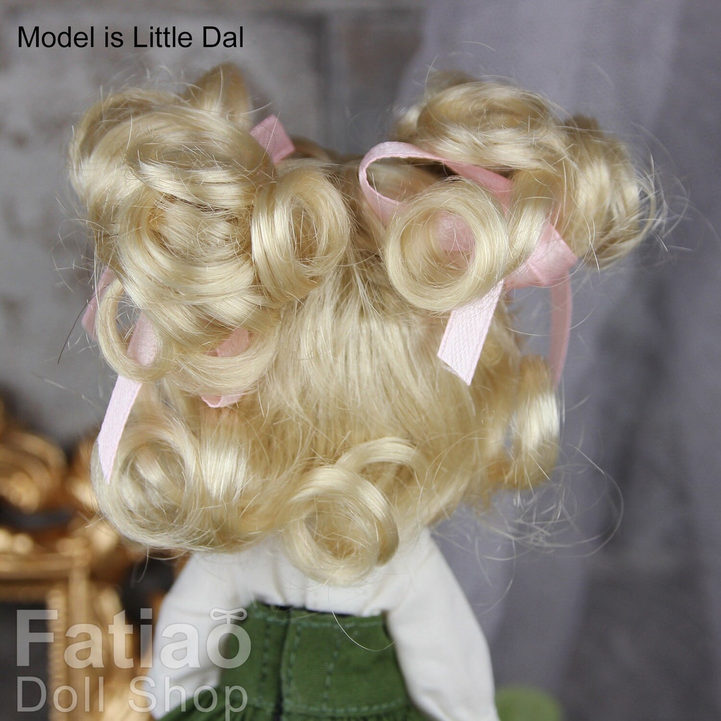 Fatiao - New Dollfie BJD Nendoroid / Little Dal Pullip / Dolls Wig - size 4-5" - Blonde