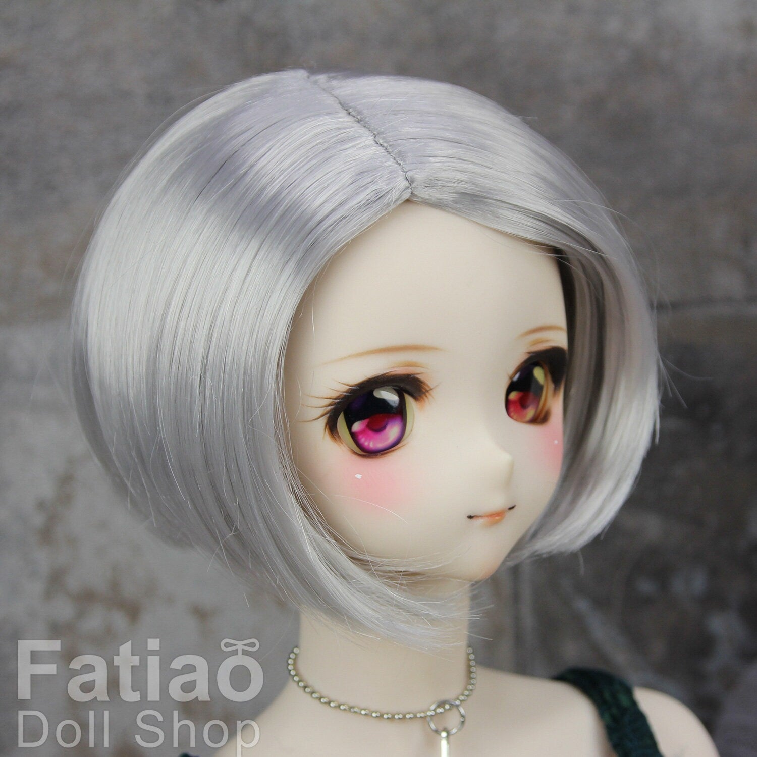 Fatiao - New Dollfie SD DD 1/3 BJD Dolls Wig size 8-9" - Gray