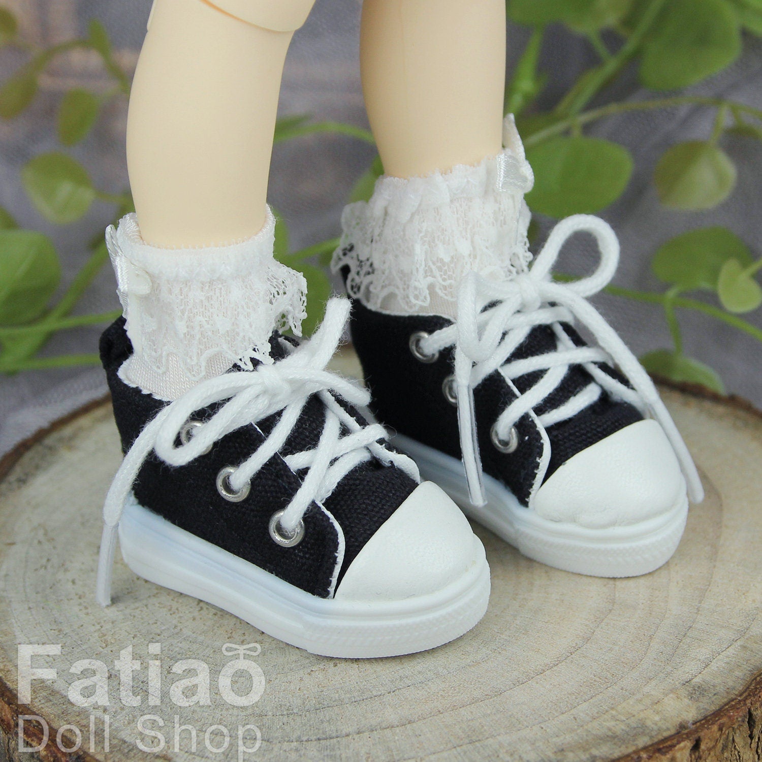 Fatiao - New Dollfie Yo-SD 1/6 BJD Doll Cons canvas shoes (Size 4.5cm)