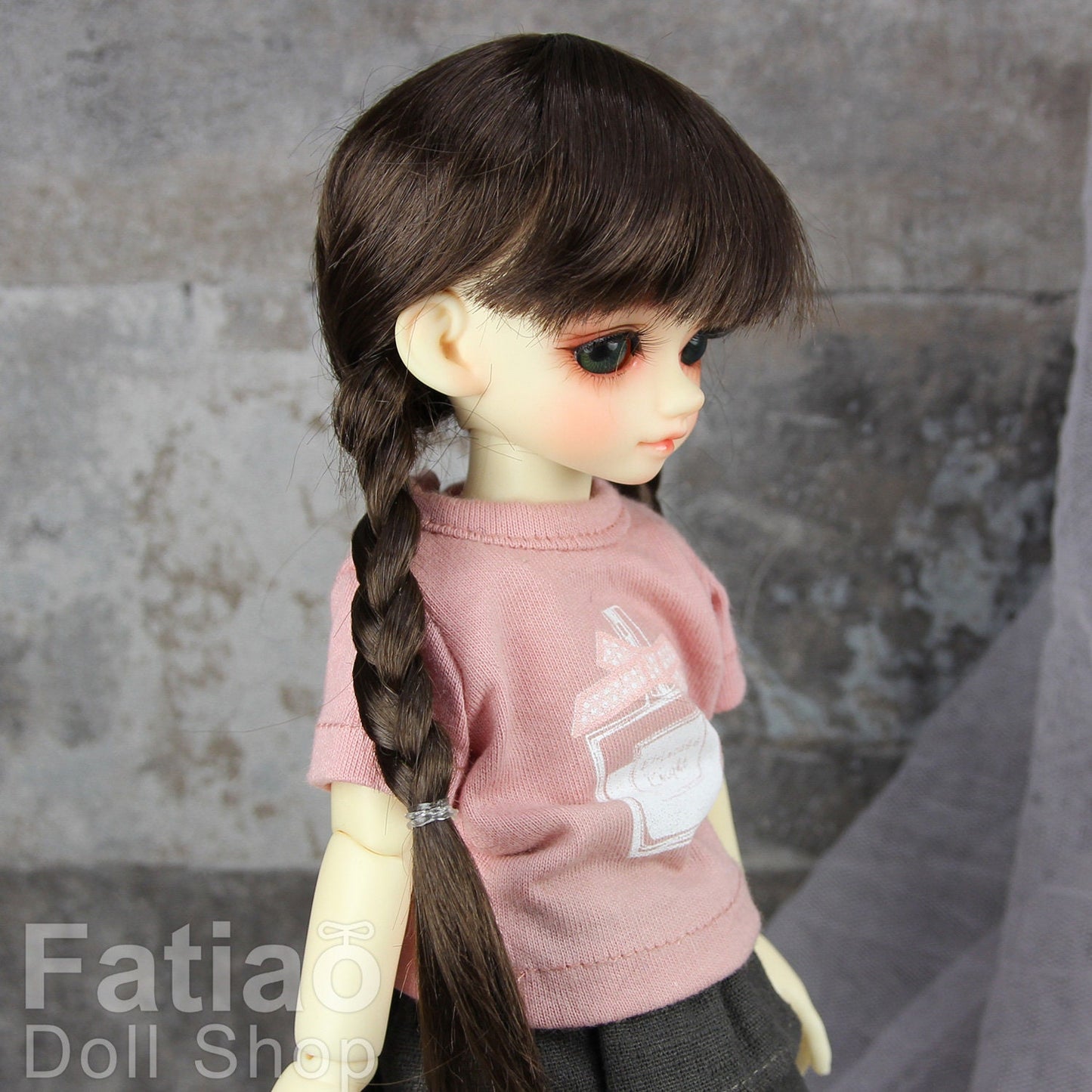 Fatiao - New Dollfie Yo-SD 1/6 BJD - Dolls Wig 6-7 inch - Dark Brown