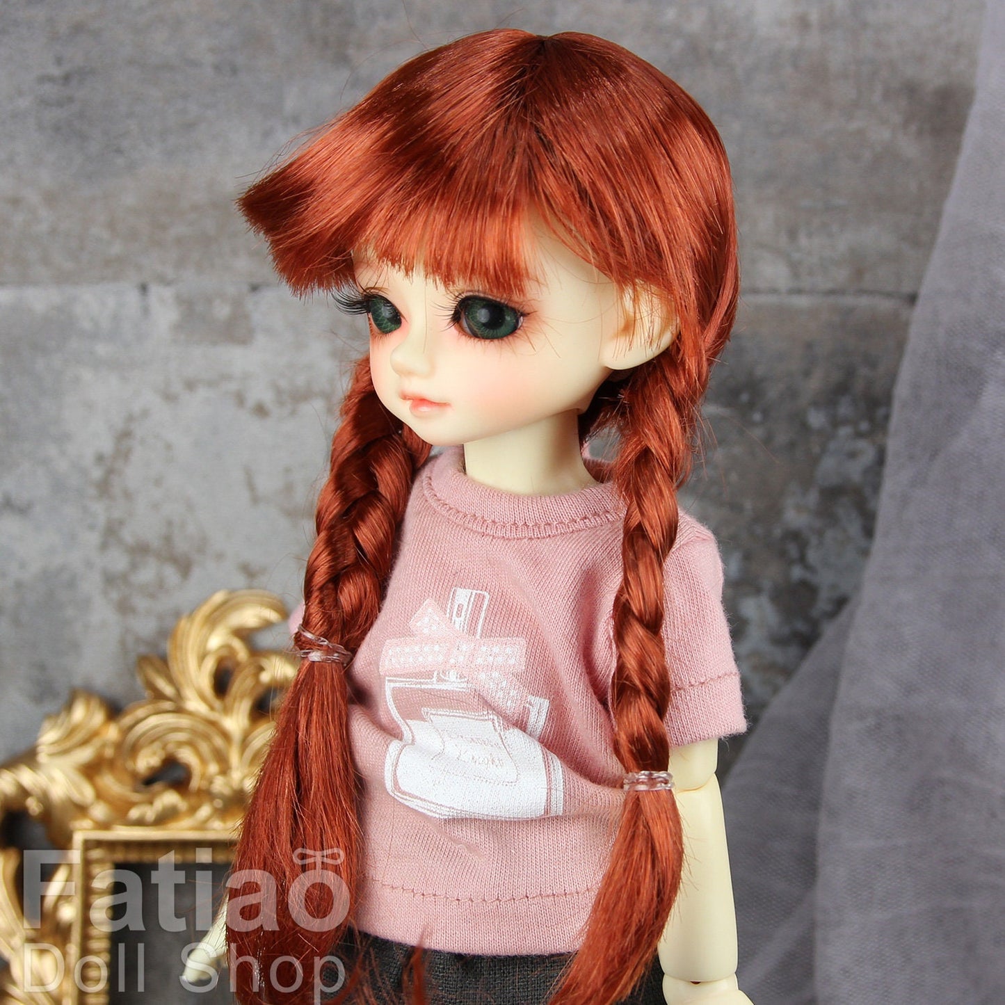 Fatiao - New Dolls Wig Dollfie Yo-SD 1/6 BJD 6-7" size - Carrot